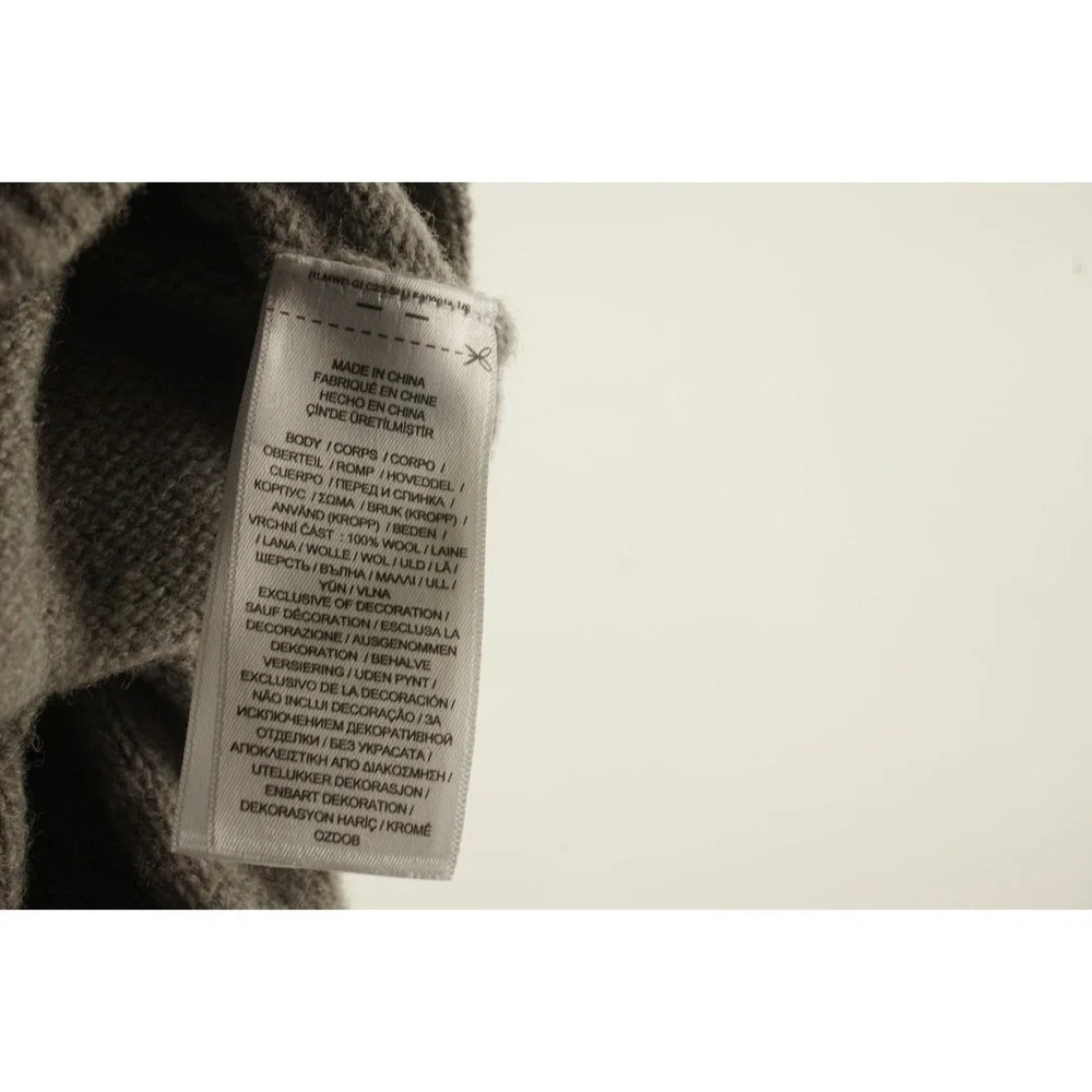 $398 Polo Ralph Lauren Wool Suede Elbow Patch Country Crew Sweater Mens 2XL Gray